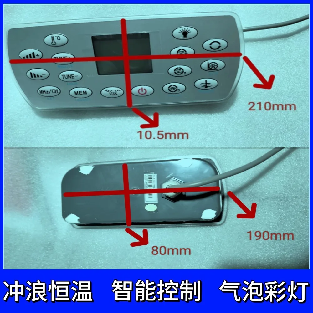 KL8-3H Spa Keyboard Hot Tub Controller Panel Suitable for JAZZI J&J SERVE Spa Kingston Mona Lisa Mesda