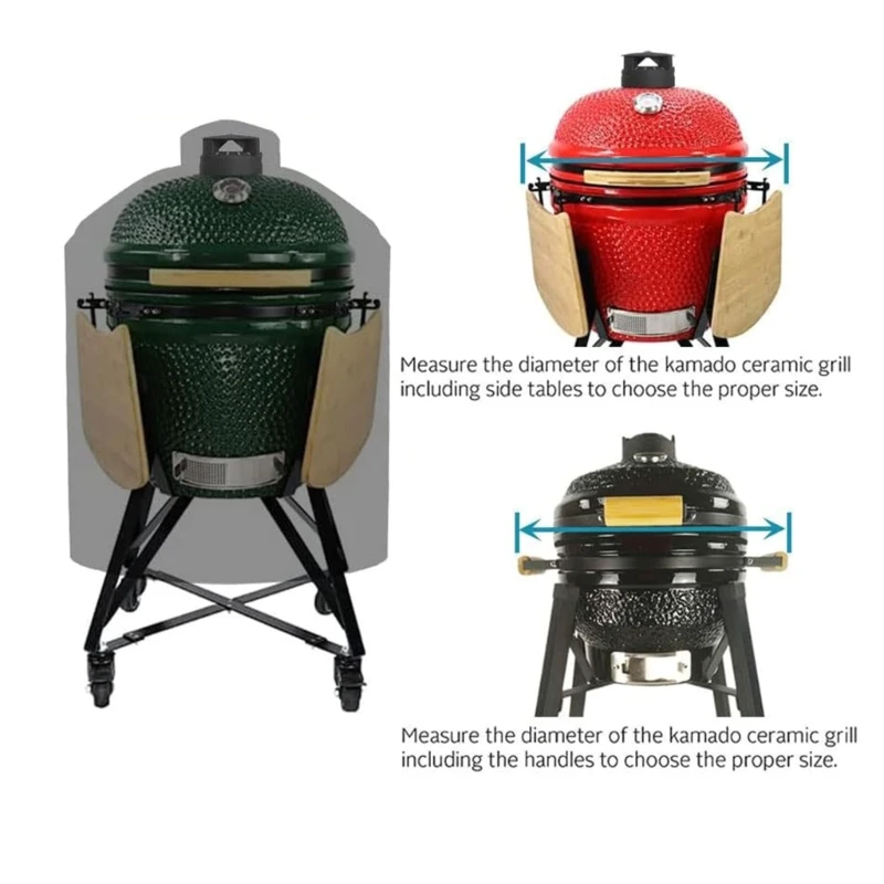 Outdoor BBQ Cover Size 48x35 Inches Constructed from 600D Fabric for Weather Includes Buckles Straps & Handle high quality