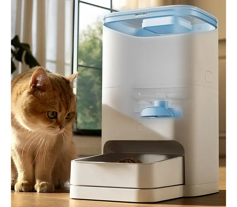 Smart pet feeder large capacity automatic timing quantitative food dispenser for cat dog kibble and snacks