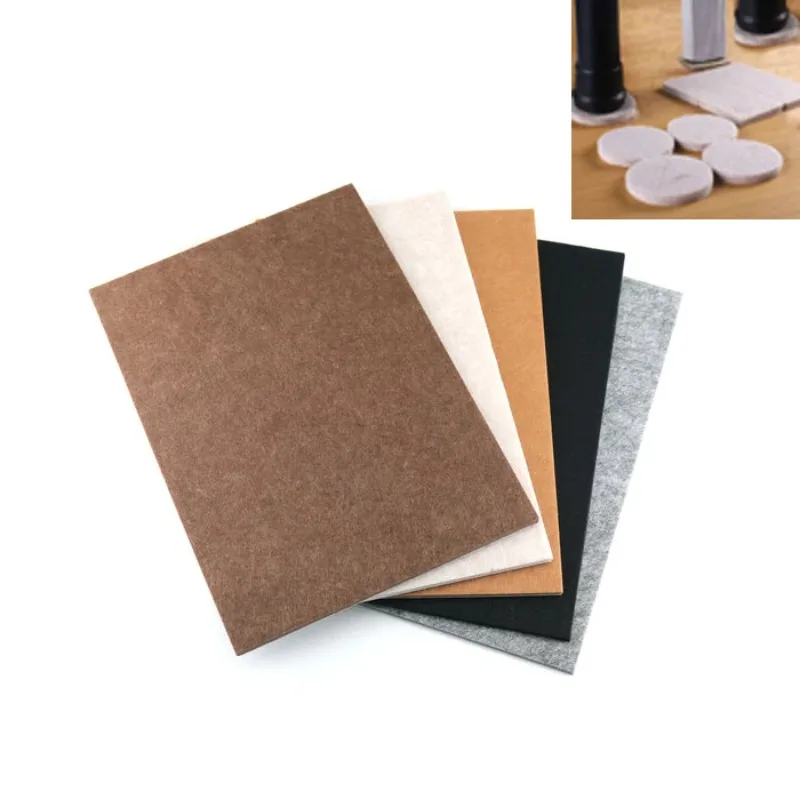 New Arrival Self Adhesive Square Felt Pads Furniture Floor Scratch Protector DIY Furniture Accessories