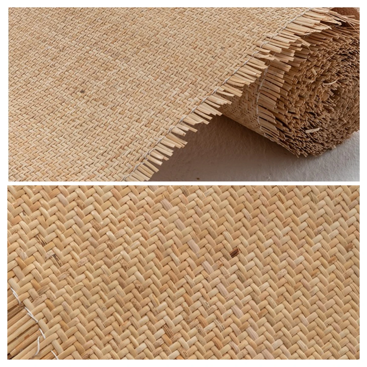 35/40/45/50/60/70/80cm Width Rattan Cane Webbing Roll Natural, Caning Material, Rattan fabric for Caning Project Chair Cabinet