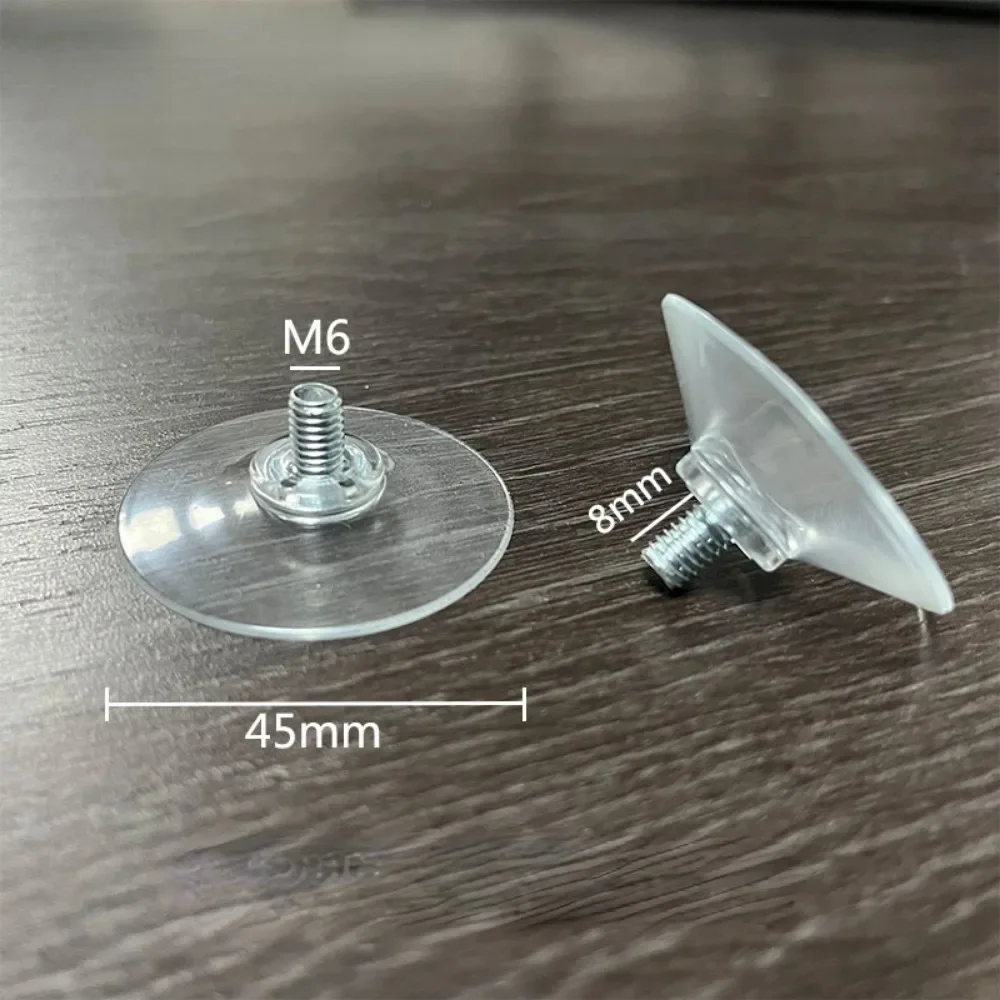 Factory supply custom M4 M5 M6 M8 transparent screw PVC strong suction cup for car window insert injection molding