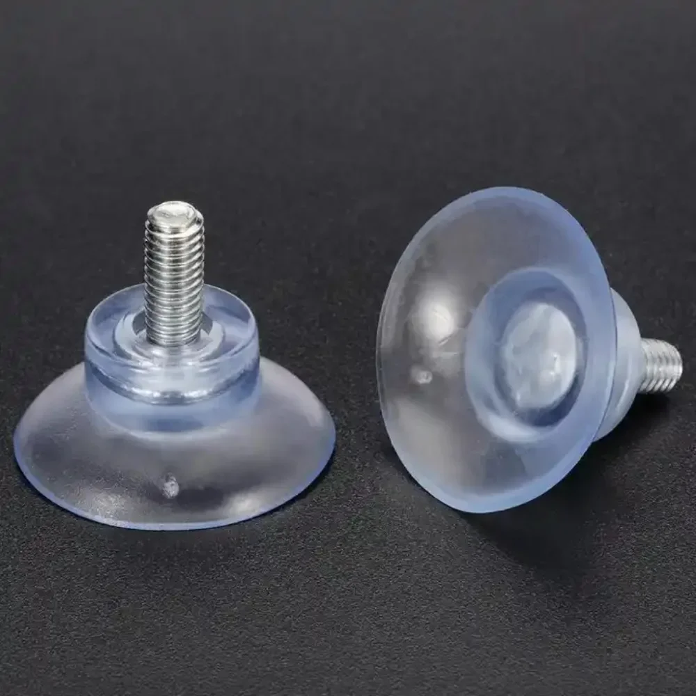 Factory supply custom M4 M5 M6 M8 transparent screw PVC strong suction cup for car window insert injection molding