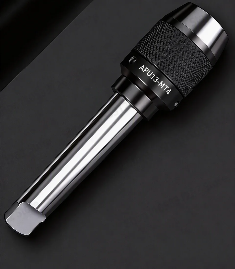 MT2-APU13 16 M10 Integrated Keyless Drill Chuck Straight Shank Self-Tightening for Milling Drilling Machine