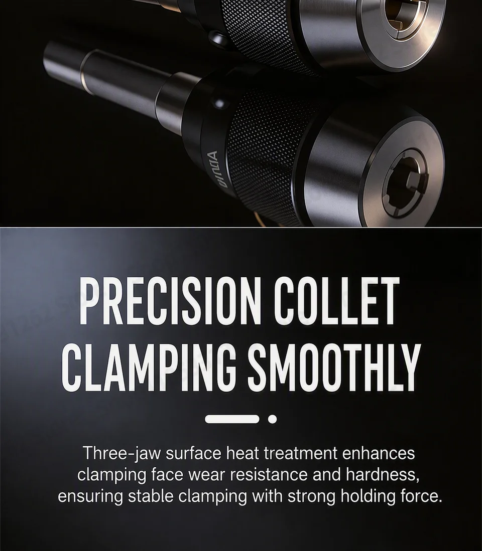 MT2-APU13 16 M10 Integrated Keyless Drill Chuck Straight Shank Self-Tightening for Milling Drilling Machine