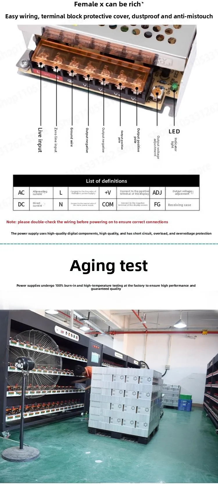 24V 15A 360W Switching Power Supply LED Driver AC 220V To DC 24V Transformer for LED Strip CCTV 3D Printer