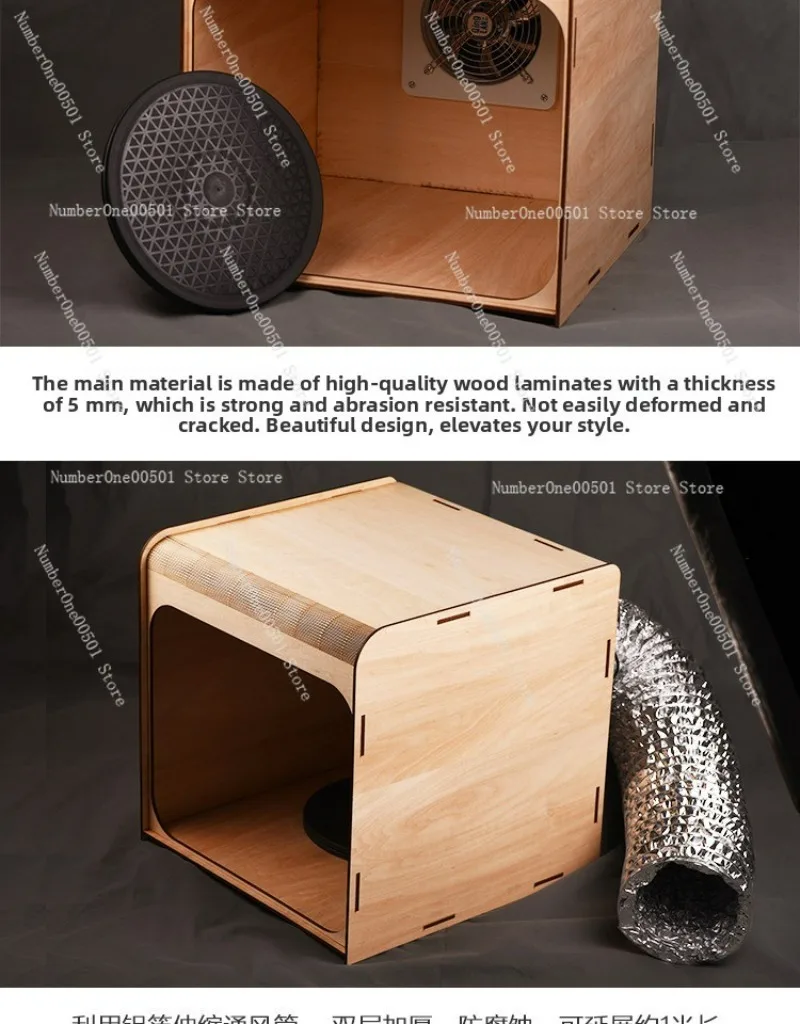 For Painting Miniature DIY Model Spray Booth Portable Paint Fume Extractor Hobby Ventilation System Small Exhaust Fan -LBW001