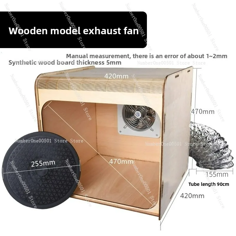 For Painting Miniature DIY Model Spray Booth Portable Paint Fume Extractor Hobby Ventilation System Small Exhaust Fan -LBW001
