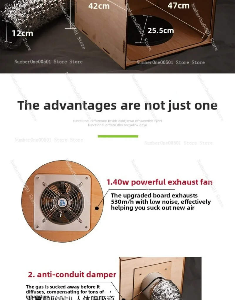 For Painting Miniature DIY Model Spray Booth Portable Paint Fume Extractor Hobby Ventilation System Small Exhaust Fan -LBW001