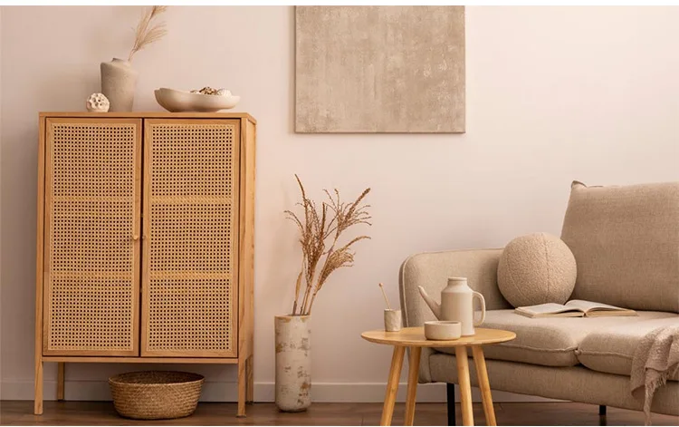40/45/50/55cmWidth Rattan Roll, Natural Caning Material, Rattan Cane Webbing Roll Fabric Rattan Material for Furniture Gift Core
