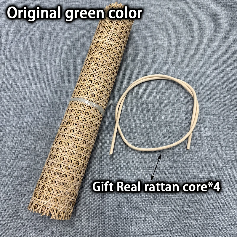 40/45/50/55cmWidth Rattan Roll, Natural Caning Material, Rattan Cane Webbing Roll Fabric Rattan Material for Furniture Gift Core