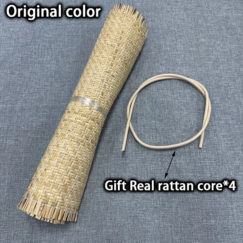 40/45/50/55cmWidth Rattan Roll, Natural Caning Material, Rattan Cane Webbing Roll Fabric Rattan Material for Furniture Gift Core