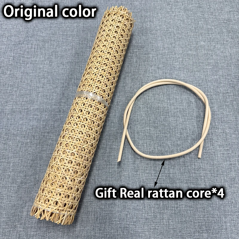 40/45/50/55cmWidth Rattan Roll, Natural Caning Material, Rattan Cane Webbing Roll Fabric Rattan Material for Furniture Gift Core