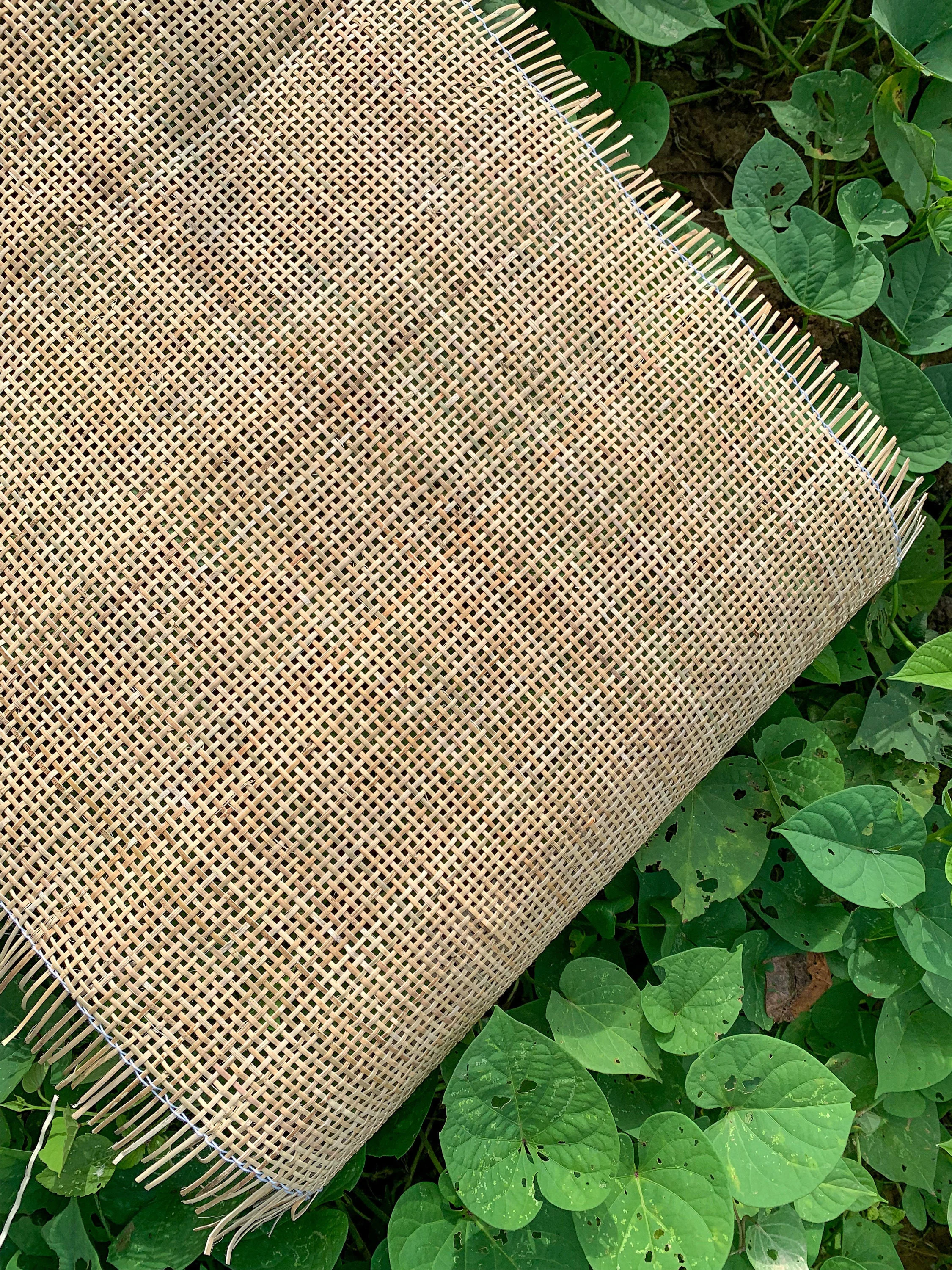 50cm Width Natural Cane Webbing, Rattan Roll Rattan Webbing Caning Material Rattan Webbing DIY for Furniture Chair Headboard