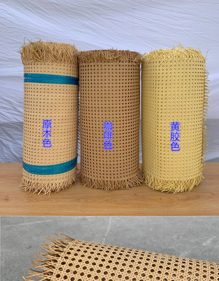 20-70CM Plastic Webbing Indonesian Rattan Roll Wall Decoration Furniture Repair Chair Table Durable Waterproof Material