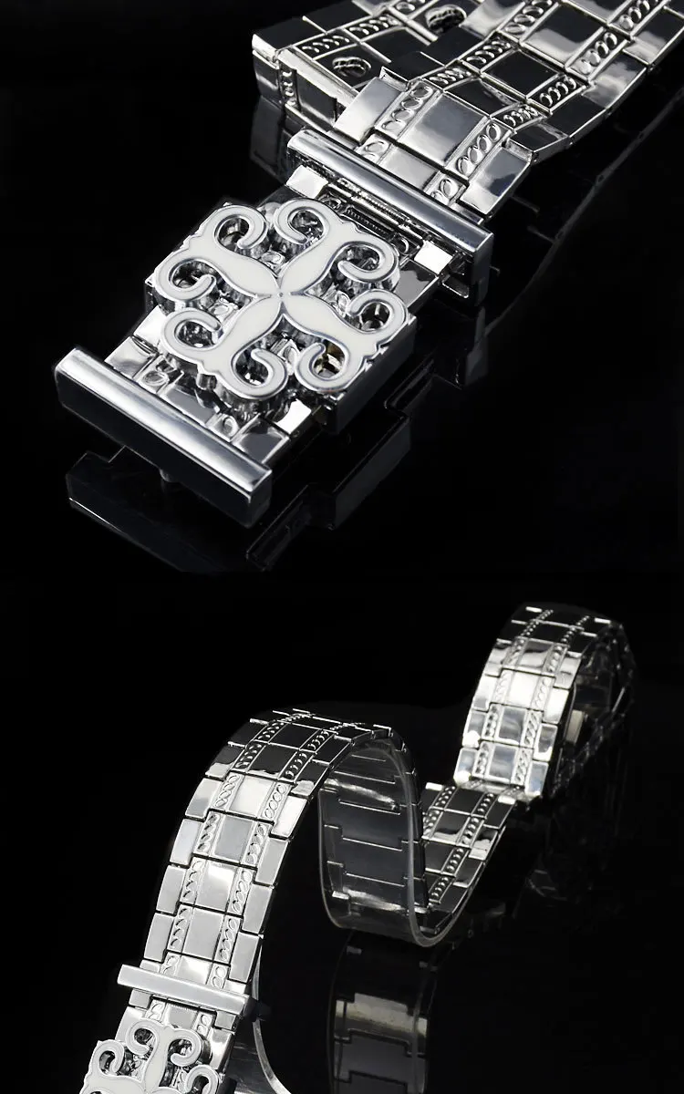 Detachable Men Belt All-Metal Stainless Steel Belts Punk Style Luxury Buckle Strap Male Waistband Permanent Use