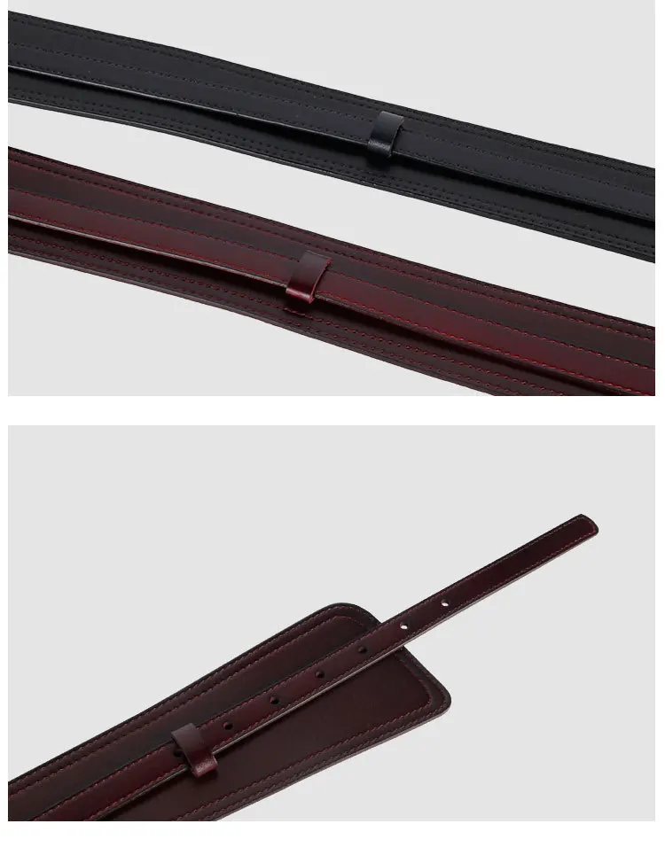 Real Leather Wide Waistband Fashion Versatile Decoration Waist Accessories Women's Waist Seal Dress Coat Pure Cowhide Belts