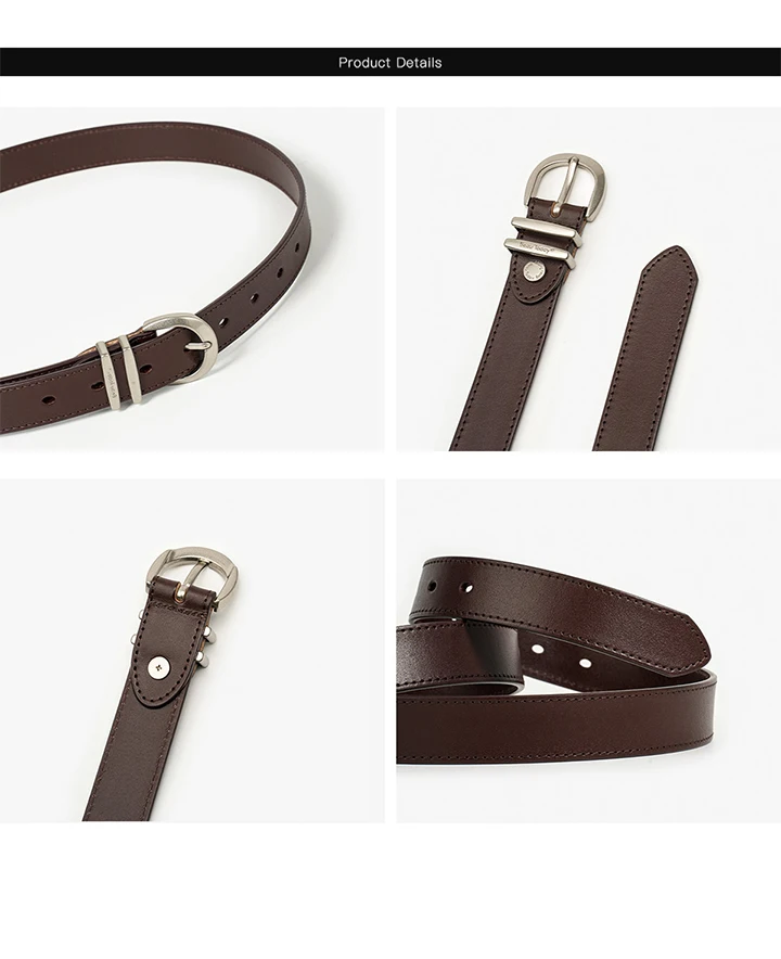 BEAUTODAY Luxury Retro Belt Women Genuine Leather Silver Buckle Ladies Cowhide Waistband 2024 Fashion Accessory Handmade 91100
