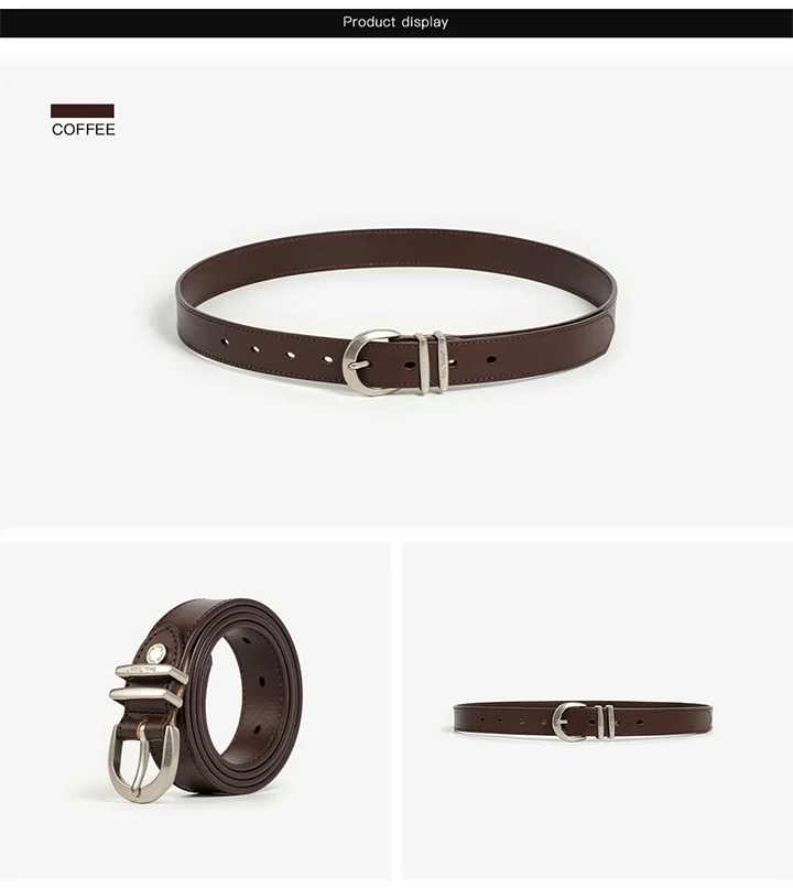 BEAUTODAY Luxury Retro Belt Women Genuine Leather Silver Buckle Ladies Cowhide Waistband 2024 Fashion Accessory Handmade 91100