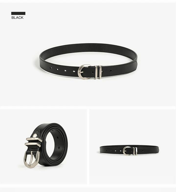 BEAUTODAY Luxury Retro Belt Women Genuine Leather Silver Buckle Ladies Cowhide Waistband 2024 Fashion Accessory Handmade 91100