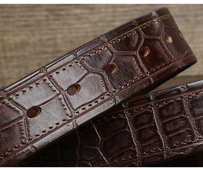 New Style Fashion Luxury Cowhide Design Men Belt Genuine Leather Individuality Pin Buckle Jeans Belts For Men's