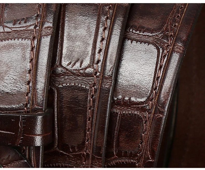 New Style Fashion Luxury Cowhide Design Men Belt Genuine Leather Individuality Pin Buckle Jeans Belts For Men's