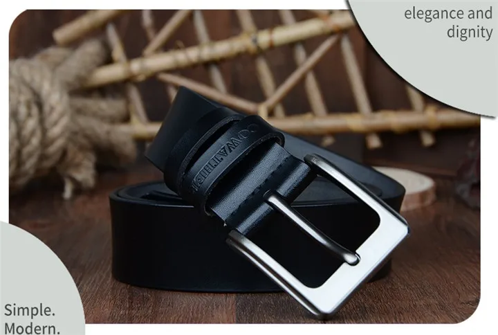 COWATHER men belt cow genuine leather designer belts for men high quality fashion vintage male strap for jeans cow skin XF002