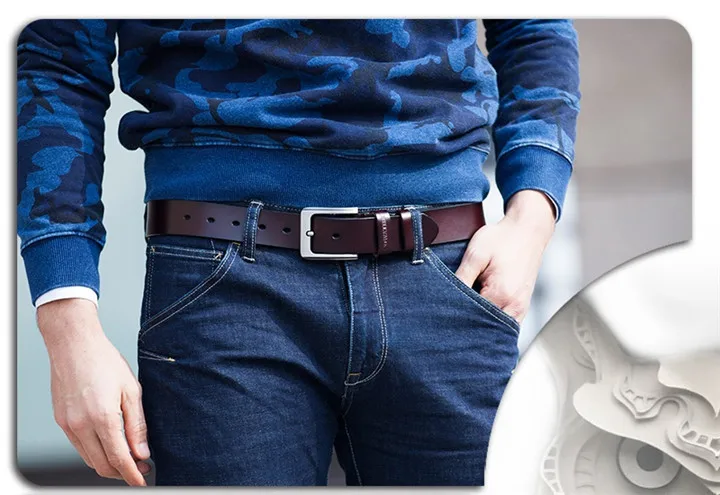 COWATHER men belt cow genuine leather designer belts for men high quality fashion vintage male strap for jeans cow skin XF002