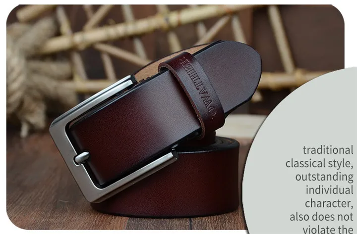 COWATHER men belt cow genuine leather designer belts for men high quality fashion vintage male strap for jeans cow skin XF002