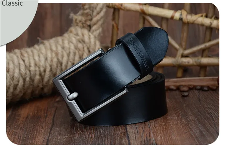 COWATHER men belt cow genuine leather designer belts for men high quality fashion vintage male strap for jeans cow skin XF002