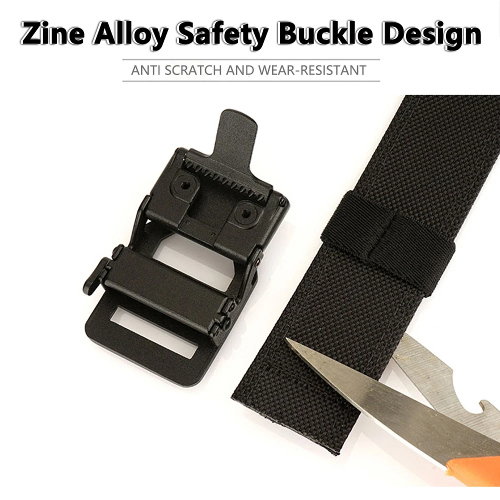 TUSHI Belt Military Belt for Men Sturdy Nylon Metal Automatic Buckle Police Duty Belt Tactical Outdoor Girdle IPSC Accessories