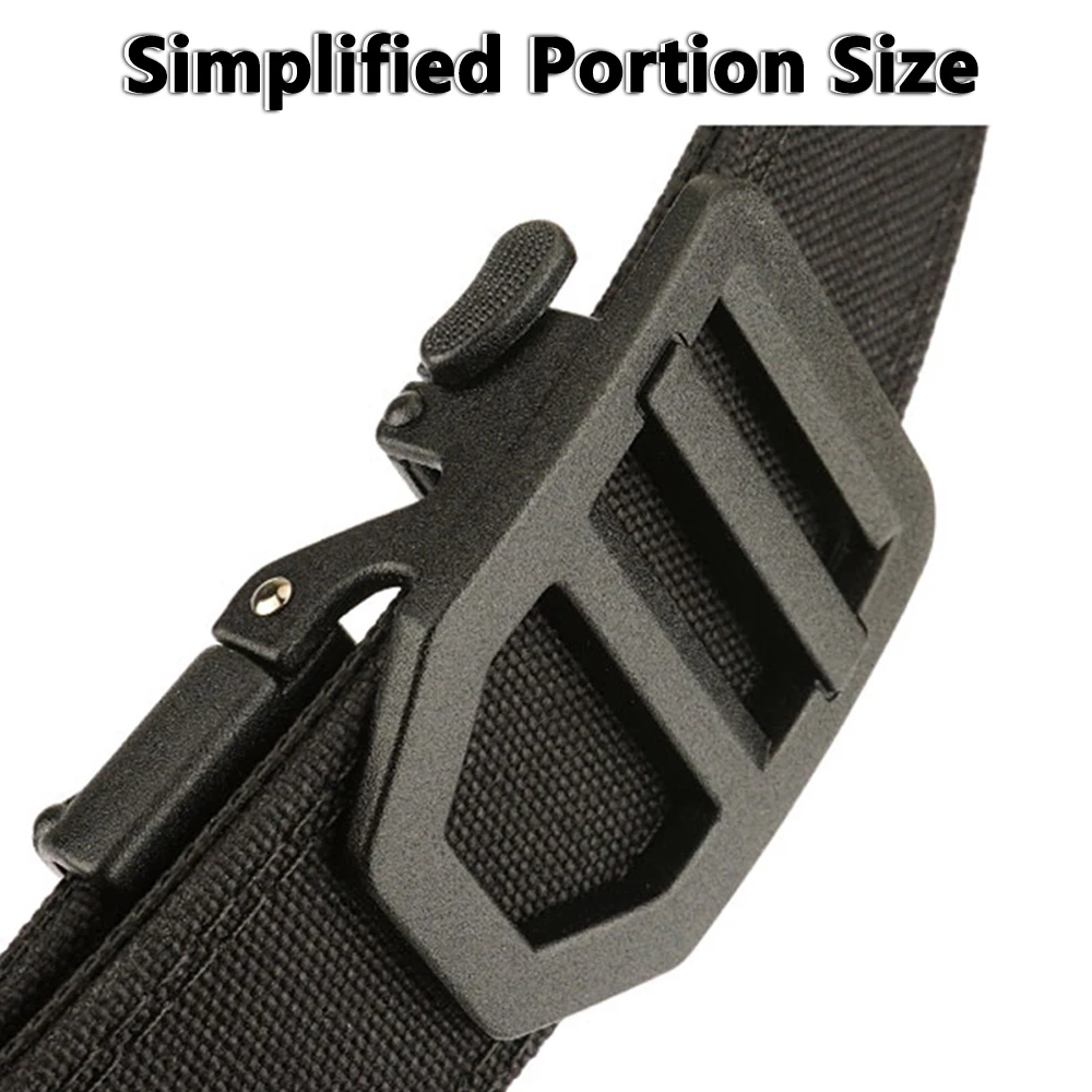 TUSHI Belt Military Belt for Men Sturdy Nylon Metal Automatic Buckle Police Duty Belt Tactical Outdoor Girdle IPSC Accessories
