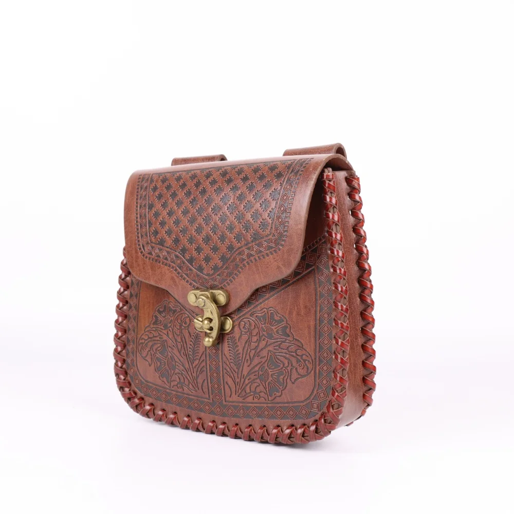 Medieval Retro Waist Bag Viking Style Hanging Belt Coin Purse Knight Fanny Pack Portable Men Women Money Pouch Costume Props