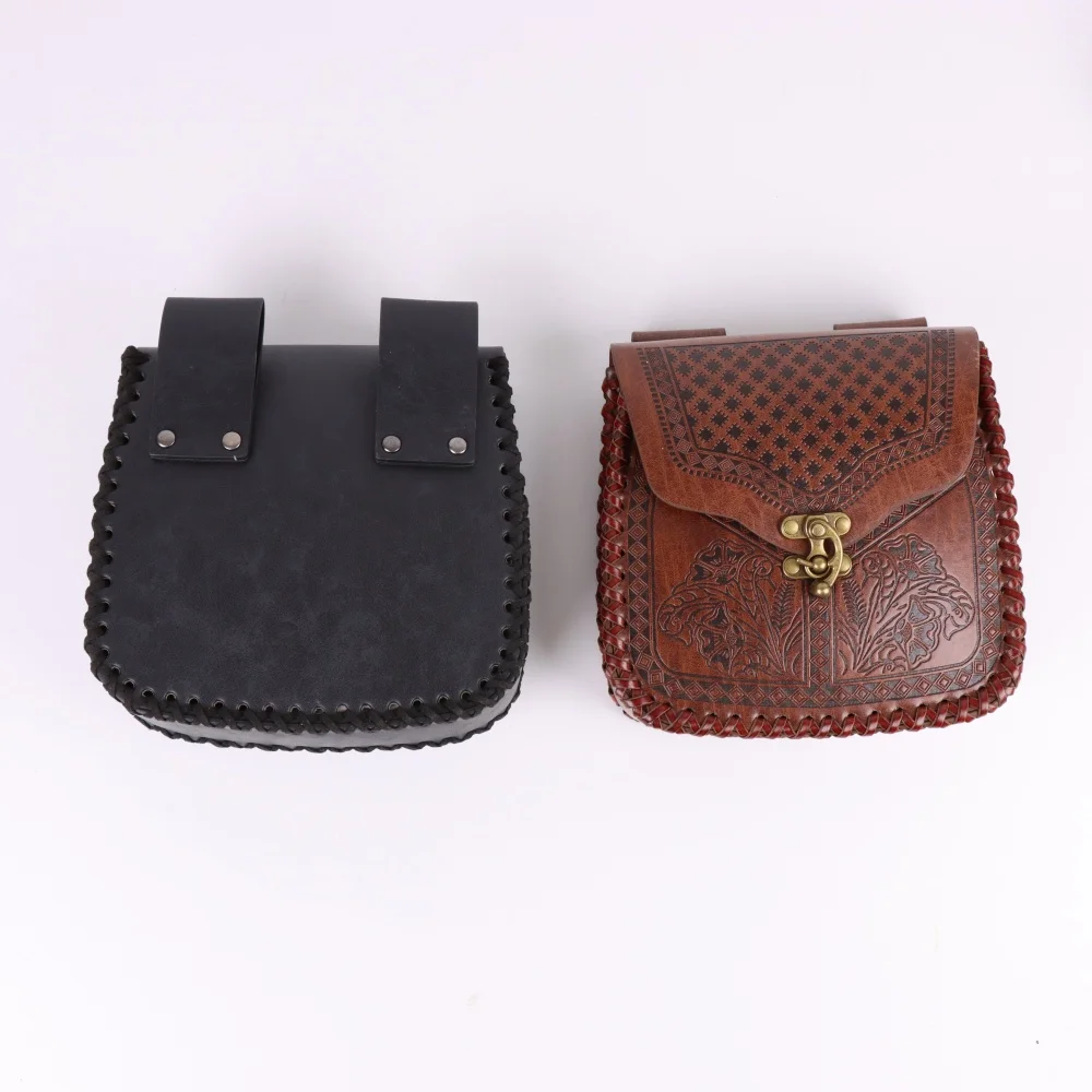 Medieval Retro Waist Bag Viking Style Hanging Belt Coin Purse Knight Fanny Pack Portable Men Women Money Pouch Costume Props
