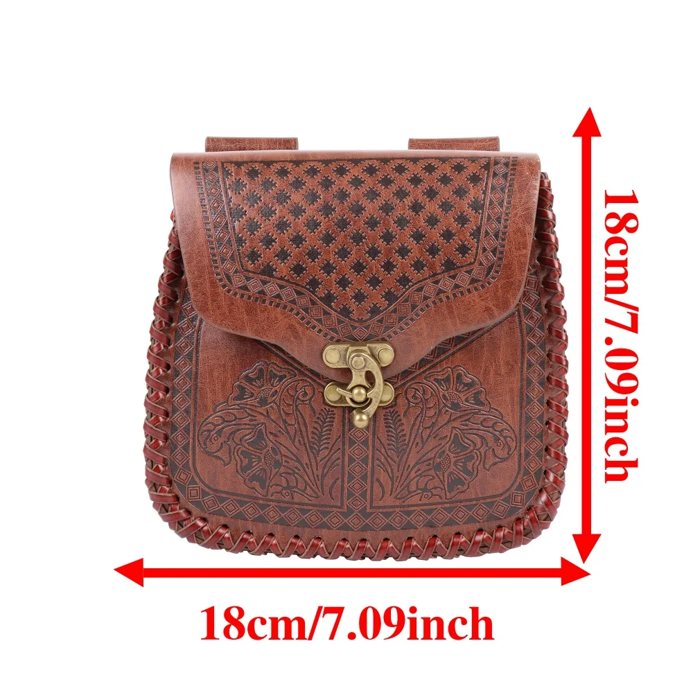 Medieval Retro Waist Bag Viking Style Hanging Belt Coin Purse Knight Fanny Pack Portable Men Women Money Pouch Costume Props