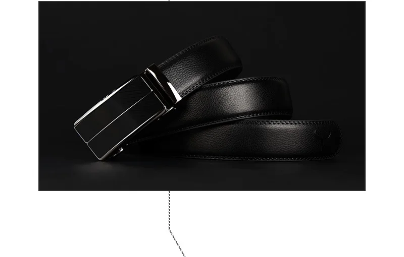 COWATHER New Arrival cow genuine leather men's belt cowhide strap for male automatic buckle belts for men alloy buckle belts
