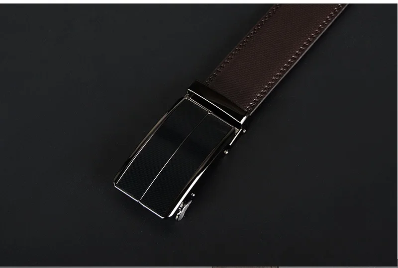COWATHER New Arrival cow genuine leather men's belt cowhide strap for male automatic buckle belts for men alloy buckle belts