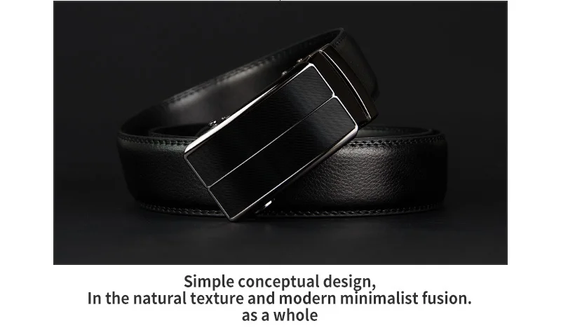 COWATHER New Arrival cow genuine leather men's belt cowhide strap for male automatic buckle belts for men alloy buckle belts