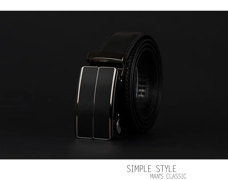 COWATHER New Arrival cow genuine leather men's belt cowhide strap for male automatic buckle belts for men alloy buckle belts