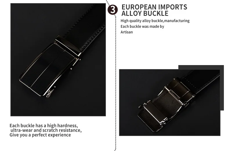 COWATHER New Arrival cow genuine leather men's belt cowhide strap for male automatic buckle belts for men alloy buckle belts