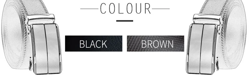 COWATHER New Arrival cow genuine leather men's belt cowhide strap for male automatic buckle belts for men alloy buckle belts
