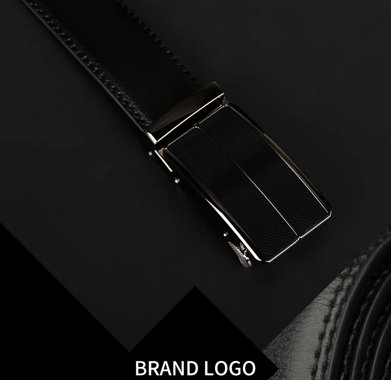COWATHER New Arrival cow genuine leather men's belt cowhide strap for male automatic buckle belts for men alloy buckle belts