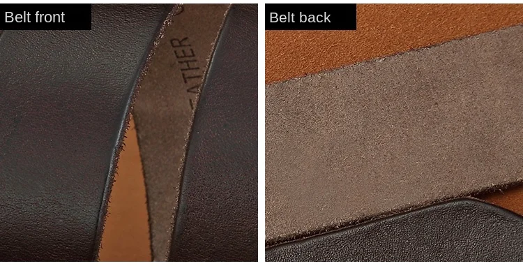 Belt men's leather needle buckle layer genuine cowhide stainless steel buckle men's belt youth casual handmade jeans belt