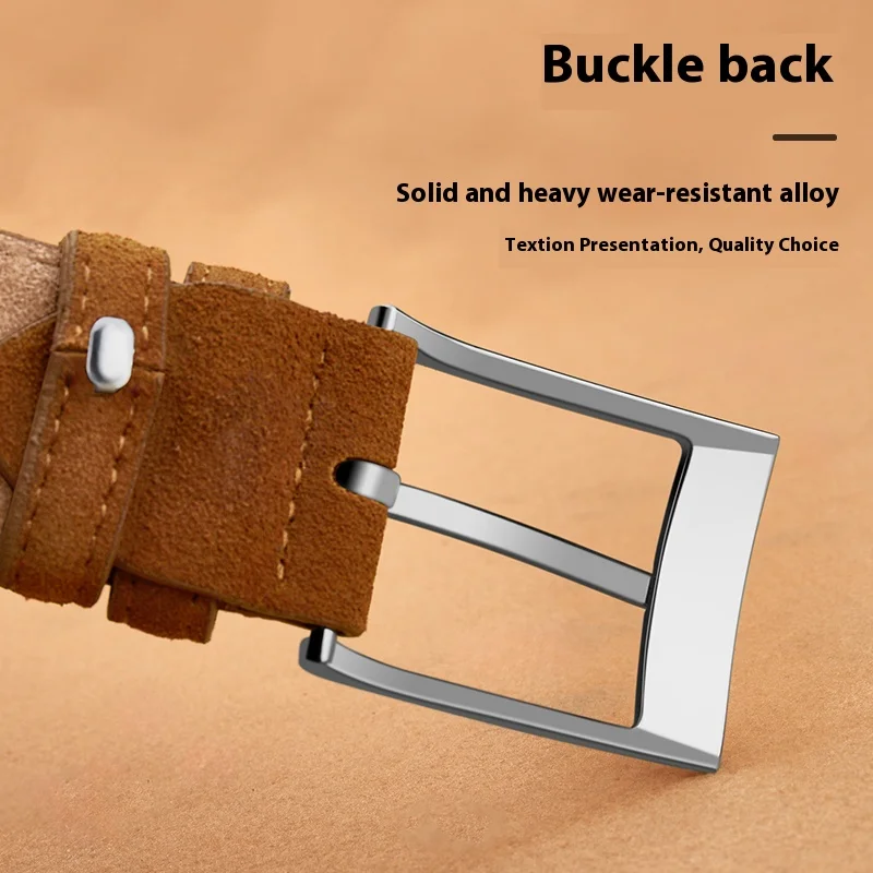 2025 new suede belt, popular style, casual belt, suitable for both men and women, fashionable style, durable belt