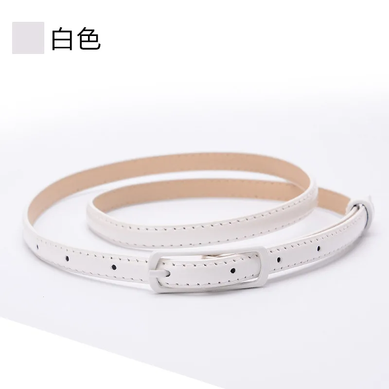 Women's Candy Color PU Leather Belt Bright Color Decorative Fine Leather Waist Belt Wholesale