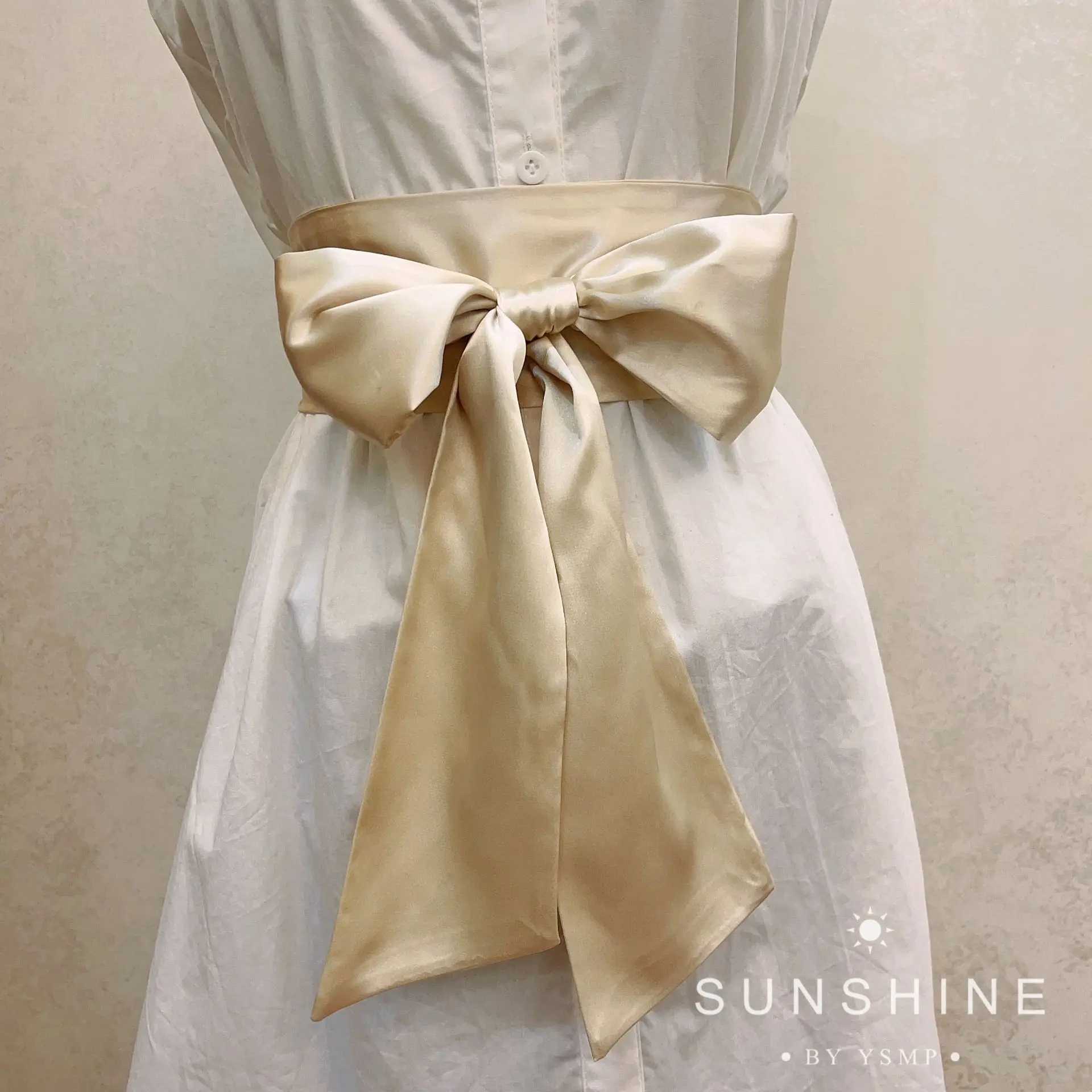 Satin Ribbon Bow Wide Corset Belt 9.5x250cm Wine White Red Black Pink Yellow Navy DIY Bowknot Waistband for Women Girl