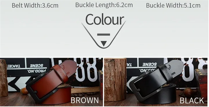 COWATHER male belt for mens high quality cow genuine leather belts 2021 hot sale strap fashion new jeans Black Buckle XF010