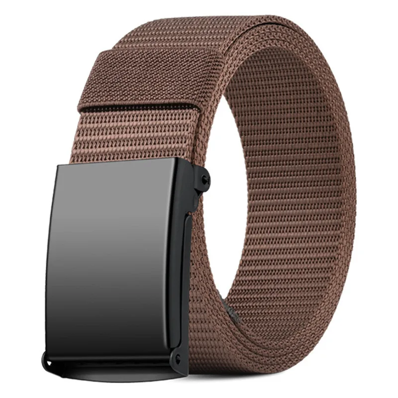 Newest Metal Buckle Tactical Belt Men's Canvas Military Belts Casual Outdoor Training Golf Workwear Pant Trousers Waist Belt