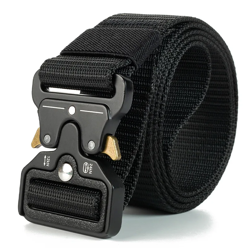 Plus Size 150cm 170cm Tactical Belt Quick Release Outdoor Military Belt Soft Real Nylon Sports Accessories Men Women Black Belts