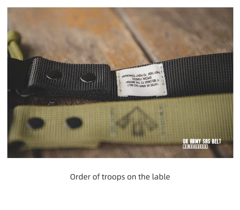 Maden Tactical Belt For Male Quick Release Outdoor Combat Belt Set Men’s Canvas Waistband Multifunctional Strap Vintage